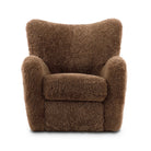 Four Hands Amelie Chair in Amber Shearling on a white background at Addison West