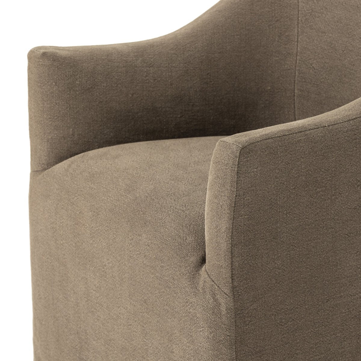 Four Hands Cove Dining Chair With Casters in Broadway Coffee - Addison West 