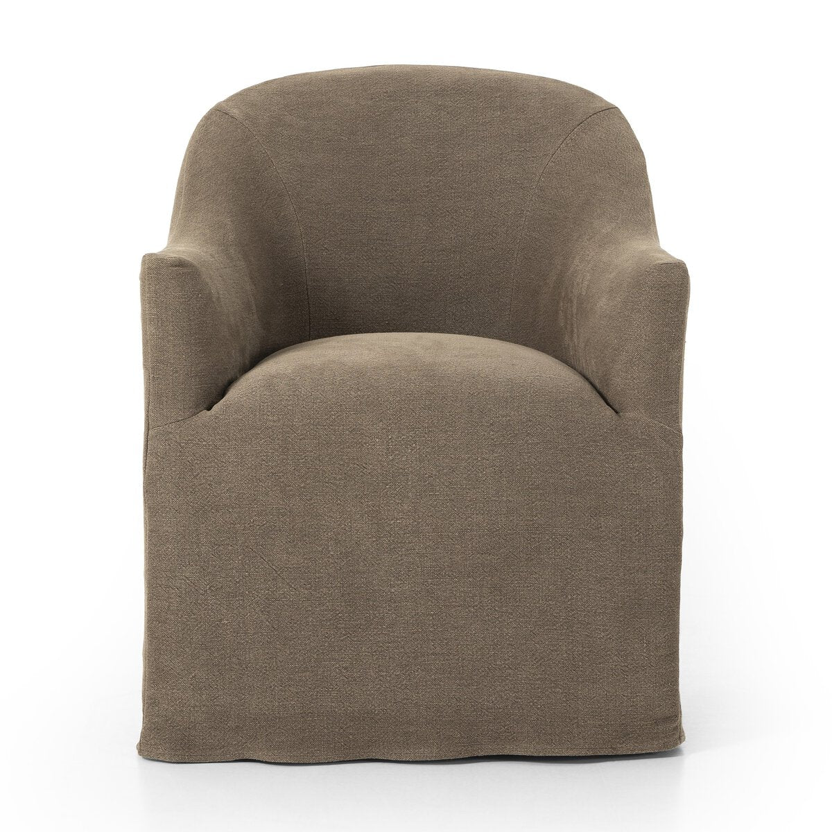 Four Hands Cove Dining Chair With Casters in Broadway Coffee - Addison West 