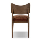 Back of Four Hands Marley Dining Chair in Altair Sienna on a white background at Addison West