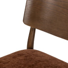 Close up of Four Hands Marley Dining Chair in Altair Sienna on a white background at Addison West