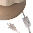 Four Hands Posie Table Lamp in Tan Speckled Ceramic on a white background at Addison West