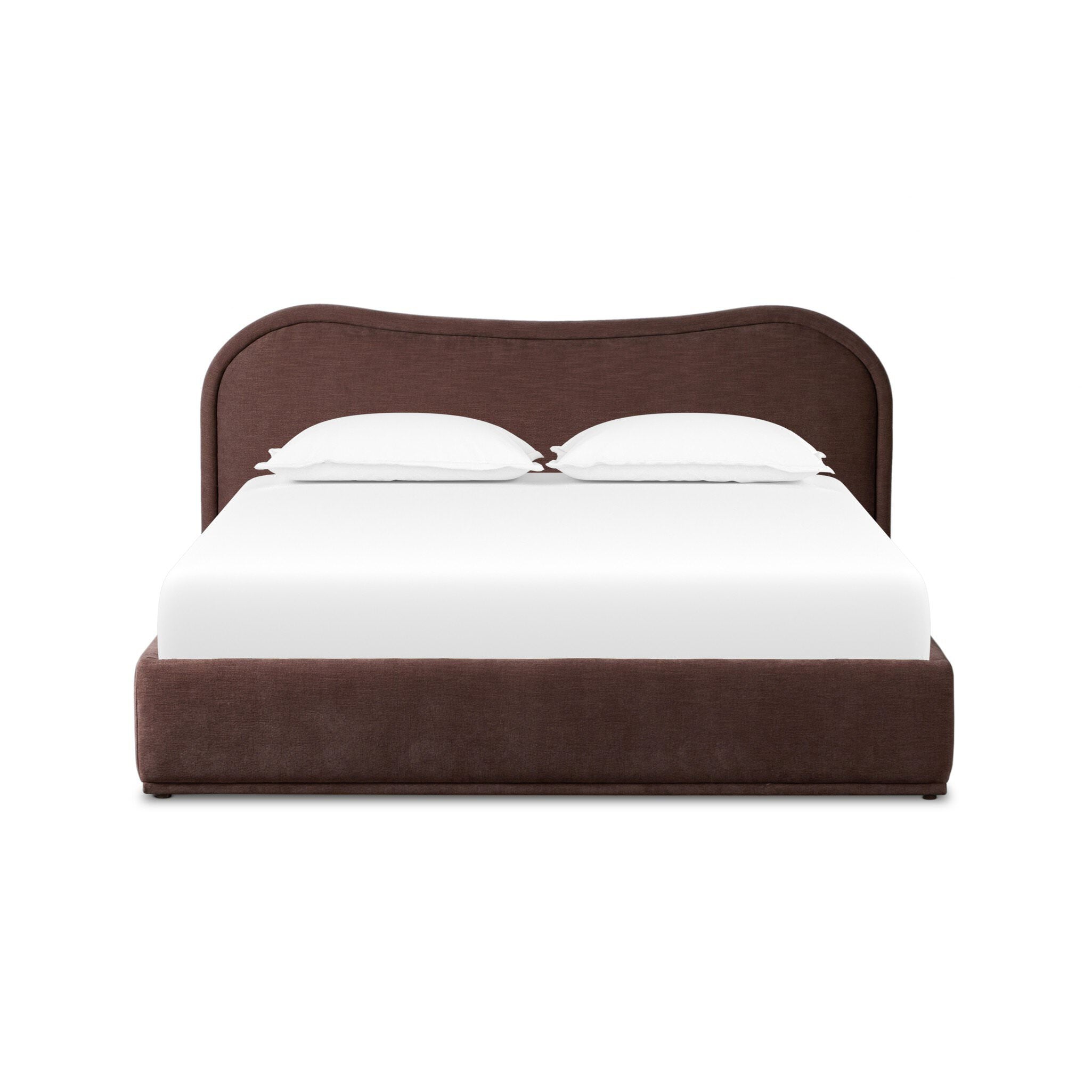 Four Hands Julia Bed in Laughlin Plum, King on a white background at Addison West