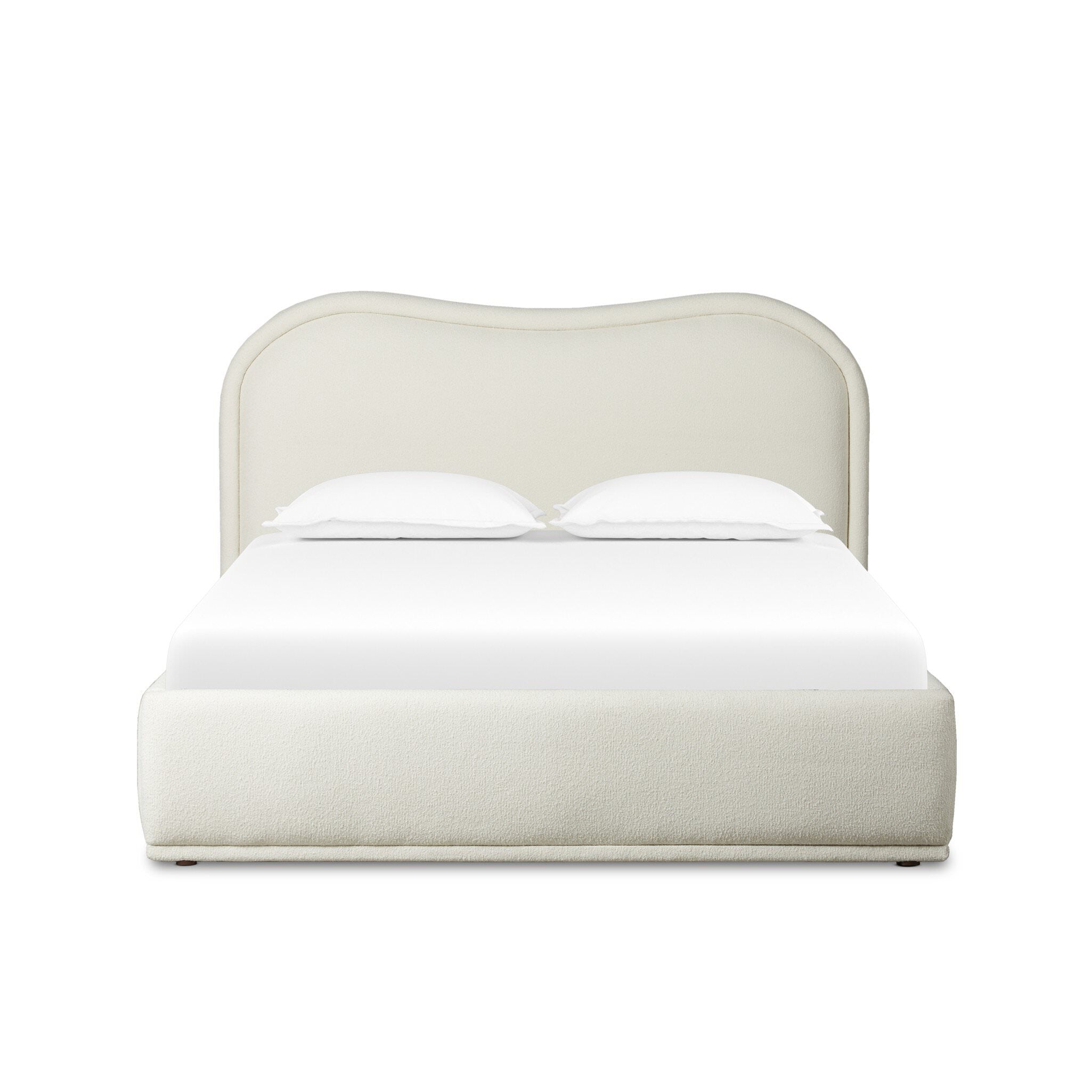 Four Hands Julia Bed in Fayette Cloud, Queen on a white background at Addison West