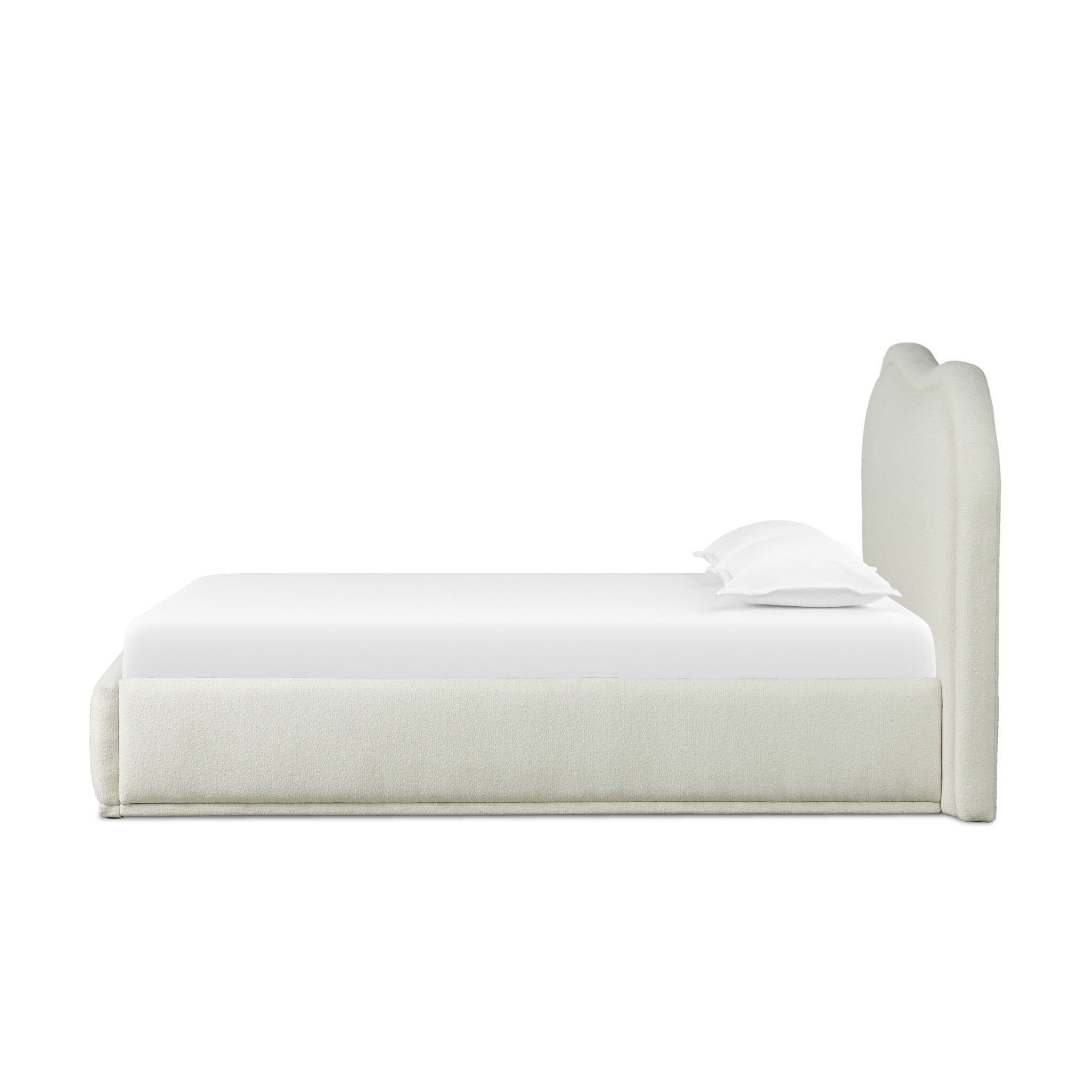 Four Hands Julia Bed in Fayette Cloud, Queen on a white background at Addison West