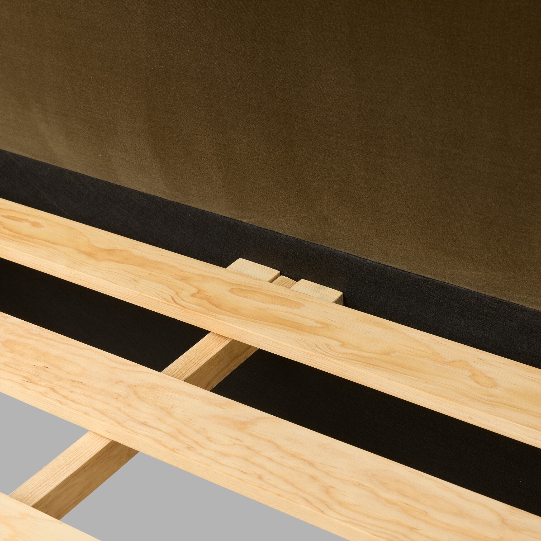 Four Hands Julia Bed in Surrey Olive, King on a white background at Addison West