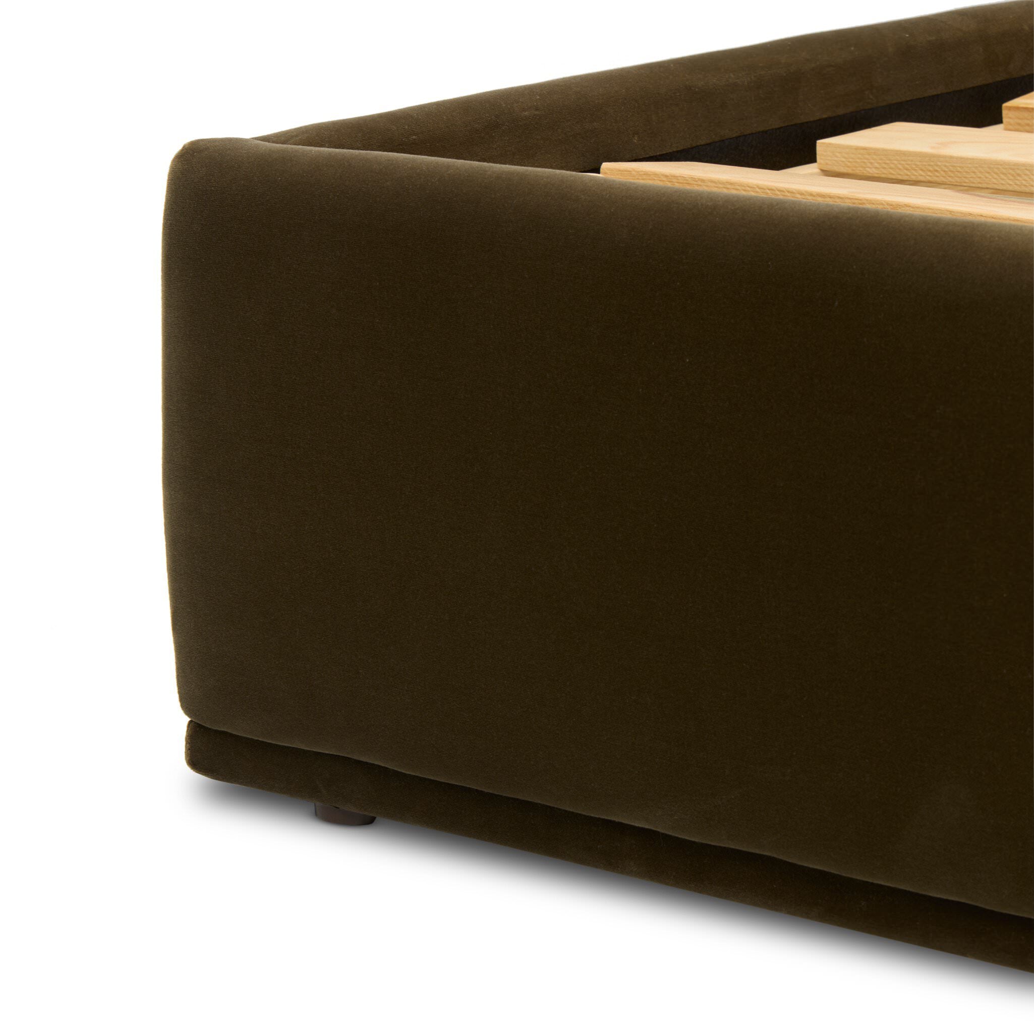 Four Hands Julia Bed in Surrey Olive, King on a white background at Addison West
