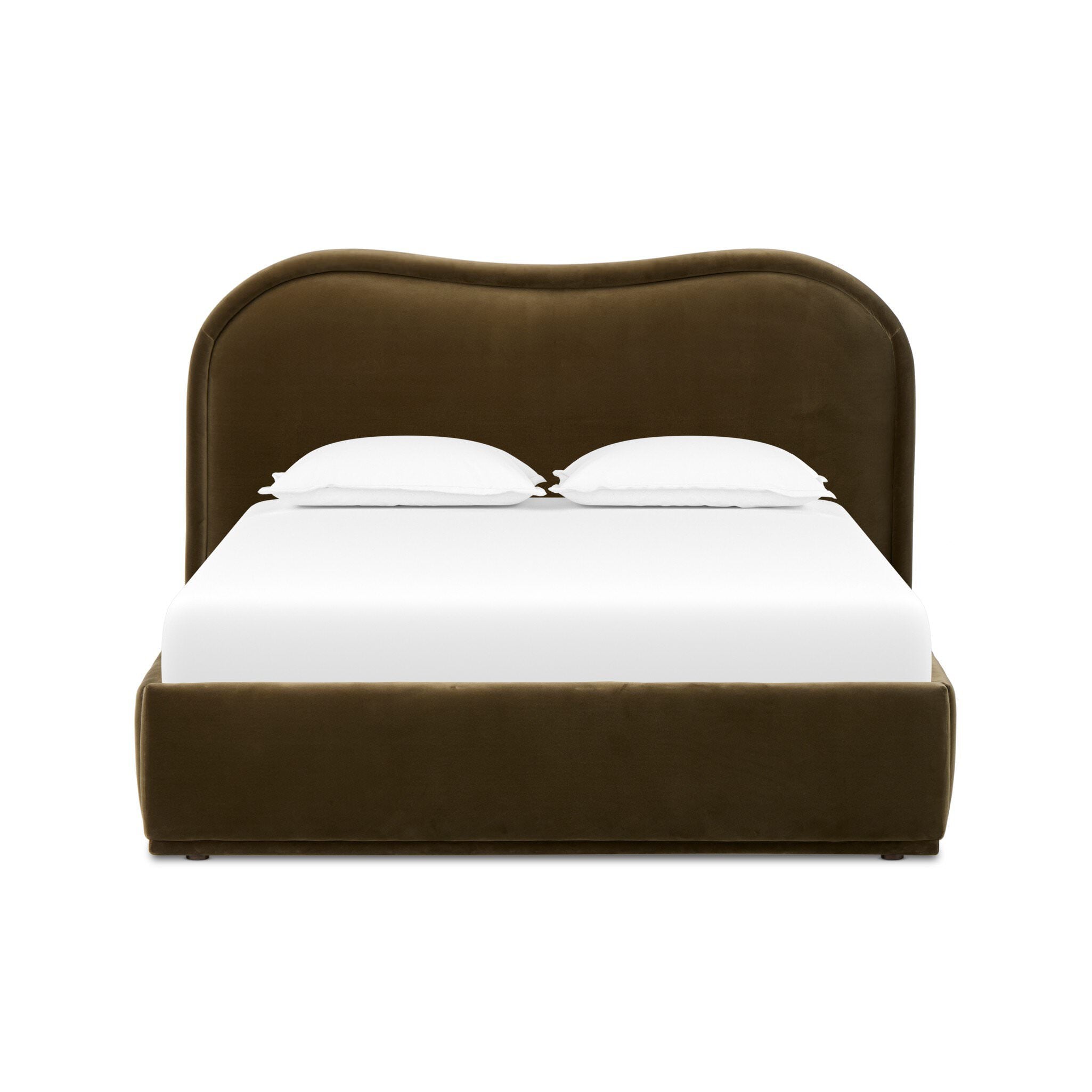 Four Hands Julia Bed in Surrey Olive, King on a white background at Addison West
