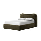 Four Hands Julia Bed in Surrey Olive, King on a white background at Addison West