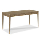 Livingston Writing Table in Vintage Finish on a white background at Addison West