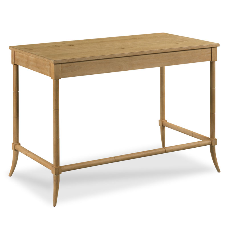 Sconset Writing Table in Limewash Finish on a white background at Addison West