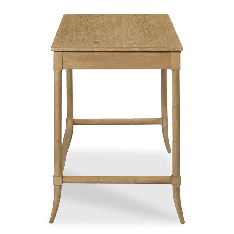 Sconset Writing Table in Limewash Finish on a white background at Addison West
