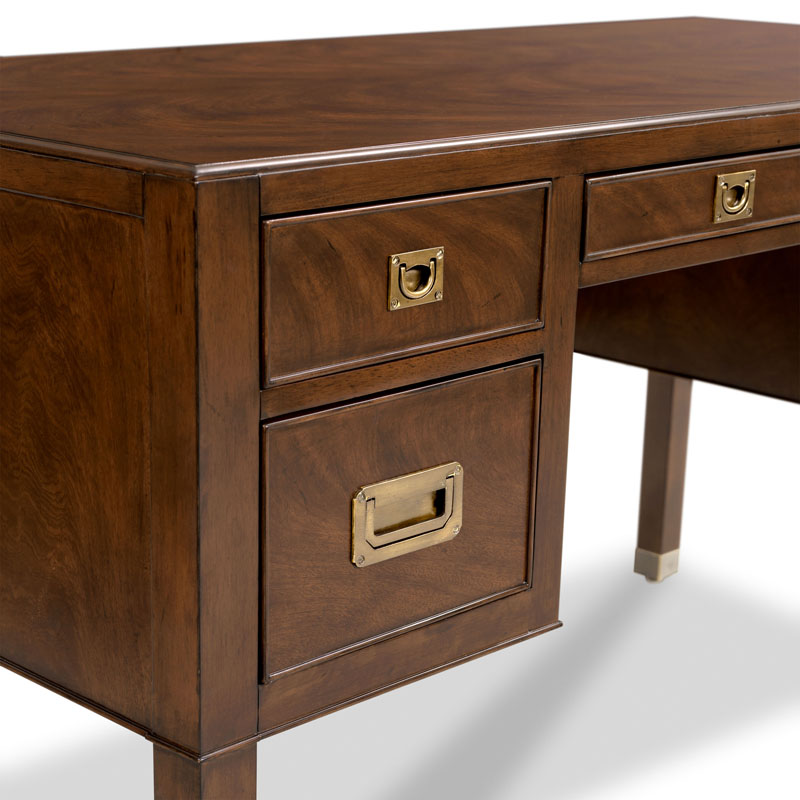 Grenville Desk in Montserrat Finish on a white background at Addison West