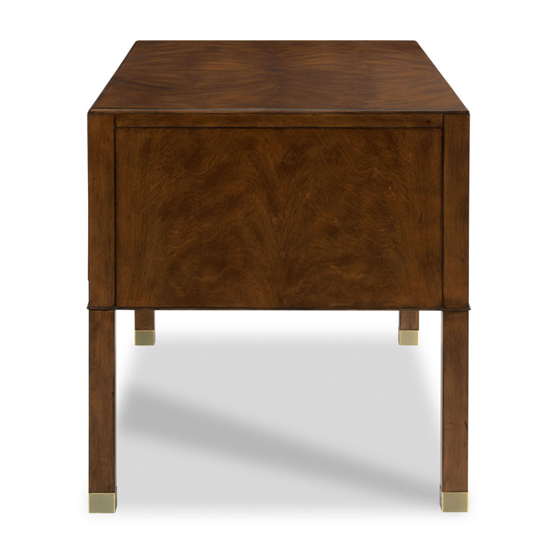 Grenville Desk in Montserrat Finish on a white background at Addison West