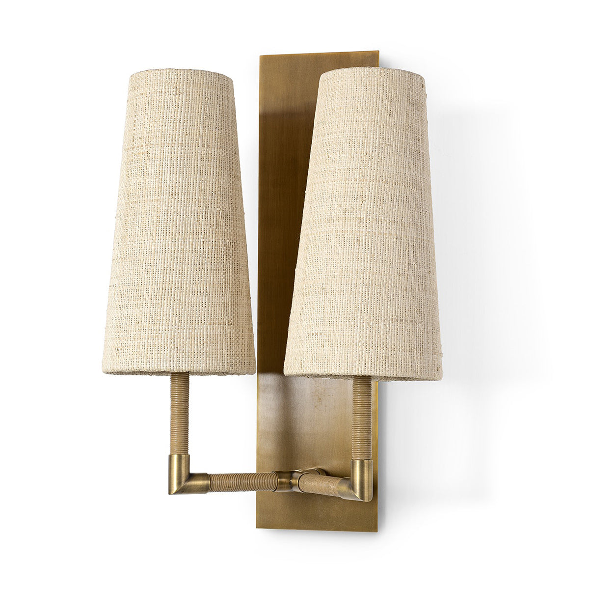 Irving Double Sconce on a white background at Addison West