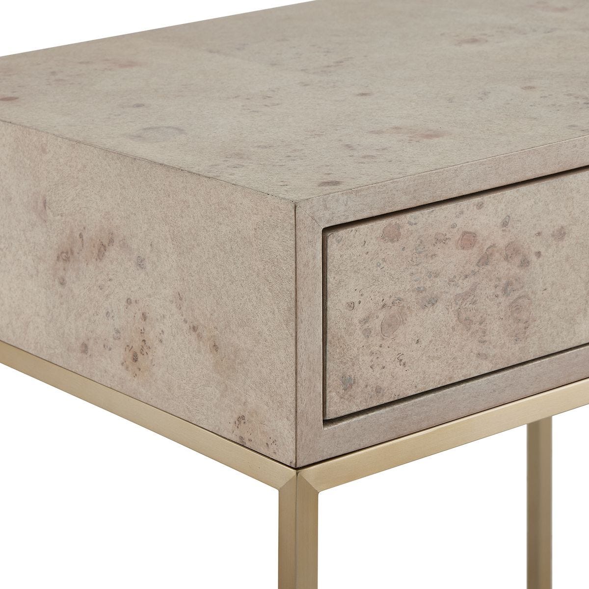 Close up of Pemberley Side Table on a white background at Addison West