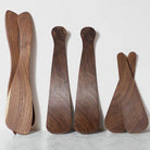 Petermans boards 11.5" Black Walnut Salad Tossers on a white background at Addison West
