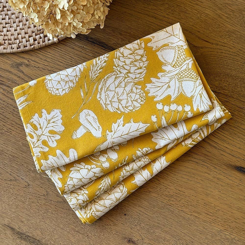 Fallscape Napkins, Set of 4 on a table at Addison West