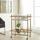 Erwin Bar Cart in a living room at Addison West