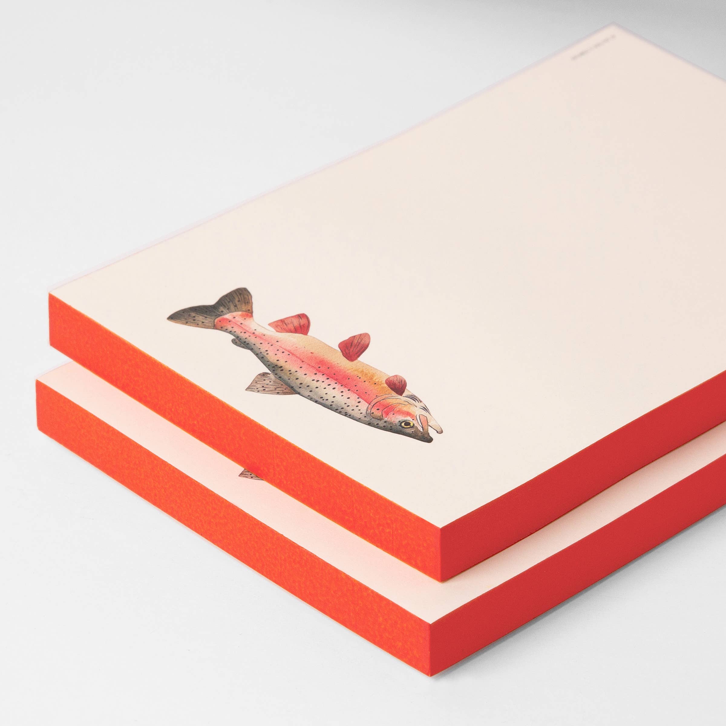 Rainbow Trout Notepad on a white background at Addison West