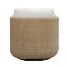 Back of Saylor Outdoor Swivel Lounge Chair on a white background at Addison West