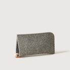 Graf Lantz Felt Glasses Sleeve in Granite on a white background at Addison West