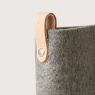 Graf Lantz Felt Glasses Sleeve in Granite on a white background at Addison West