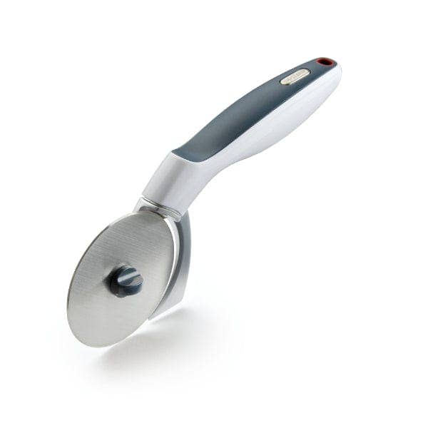 Zyliss Pizza cutter with a gray handle on a white background
