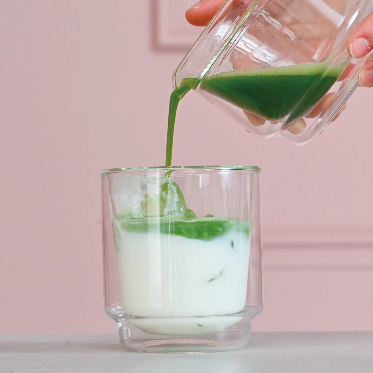 Hario Matcha Tea Gift Set on a pink background at Addison West