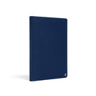Karst A5 Hardcover Lined Notebook in Navy on a white background at Addison West