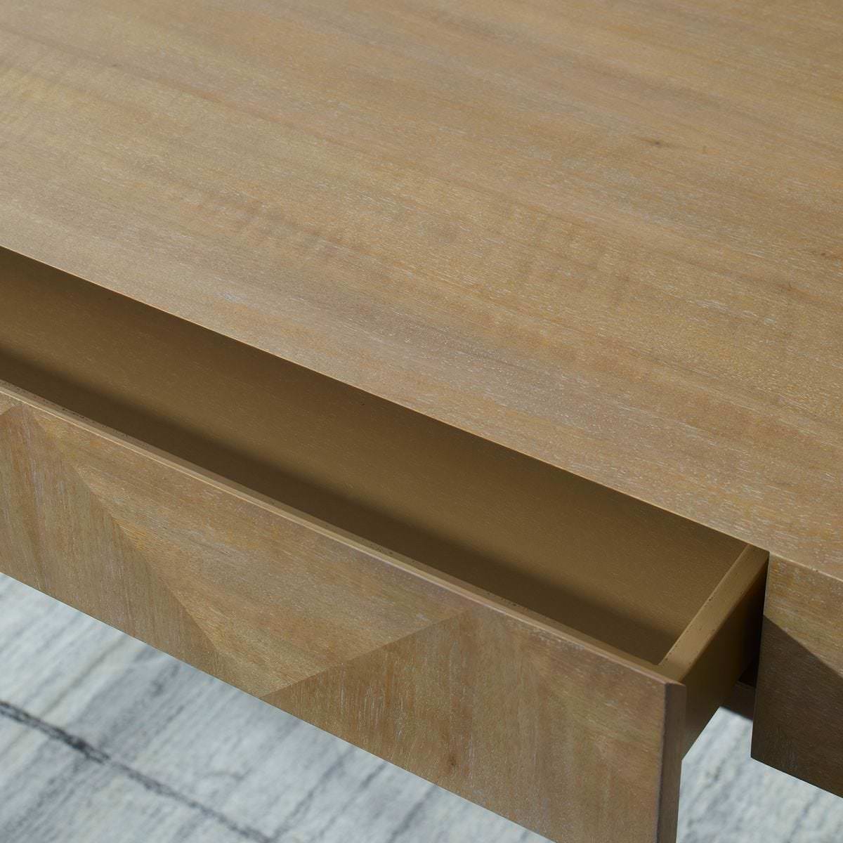 Close up of Ariston Desk in an office at Addison West