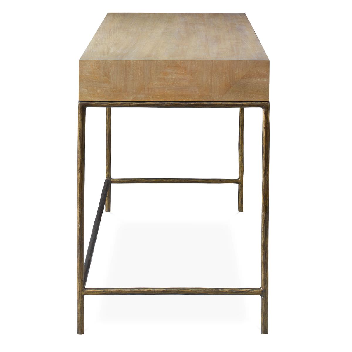 Side of Ariston Desk on a white background at Addison West