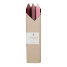 12" Taper Candles in Heirloom Petals, Set of 6 on a white background at Addison West