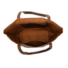 Lena Leather Tote on a white background at Addison West