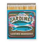 Archivist gallery Matchbox with sardine design and matches inside