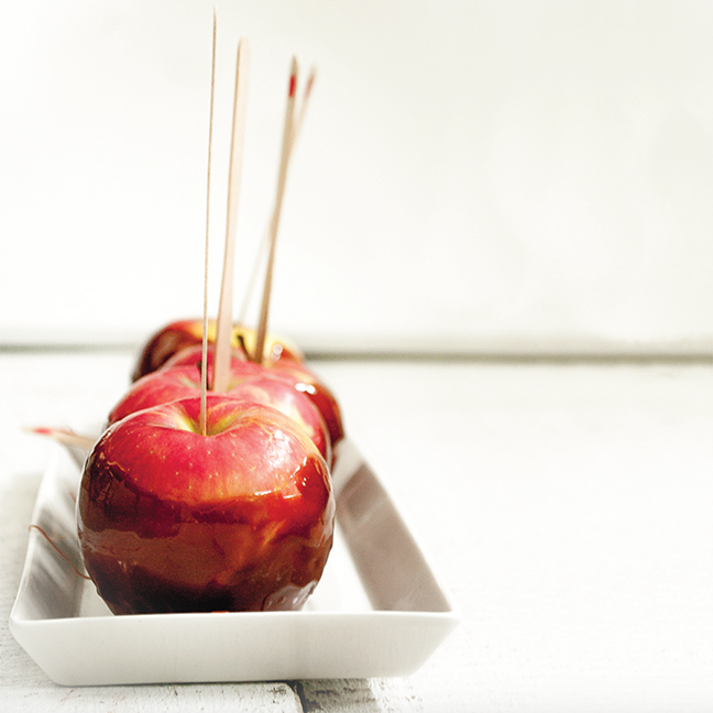 Caramel Apple Kit on a table at Addison West