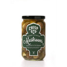 Savory Pickled Mushrooms on a white background at Addison West