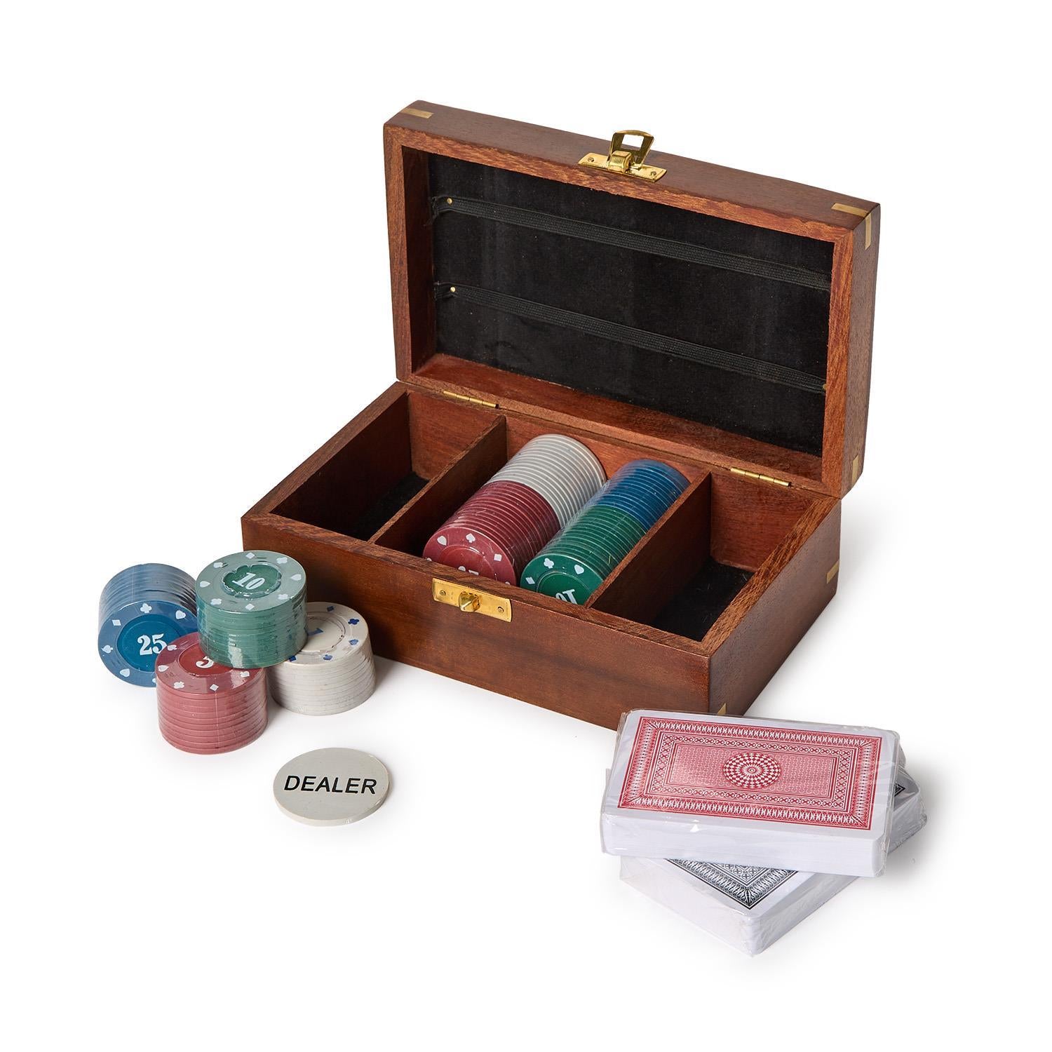 Turf Club Poker Set on a white background at Addison West