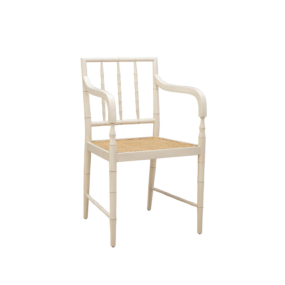 Somerset Cane Armchair on a white background at Addison West