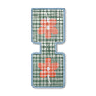 Flower Needlepoint Keychain Kit on a white background at Addison West