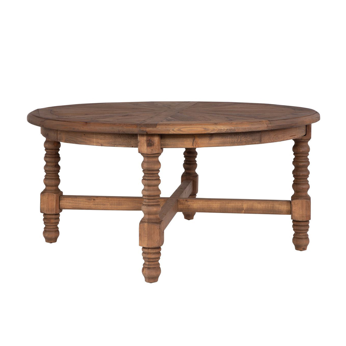 Stratton Reclaimed Fir Coffee Table on a white background at Addison West