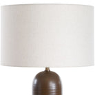 Close up of Trevan Table Lamp on a white background  at Addison West