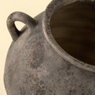 Large Artifact Stoneware Vase on a beige background at Addison West