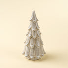 Cedar Snowdrift Ceramic Tree on a beige background at Addison West