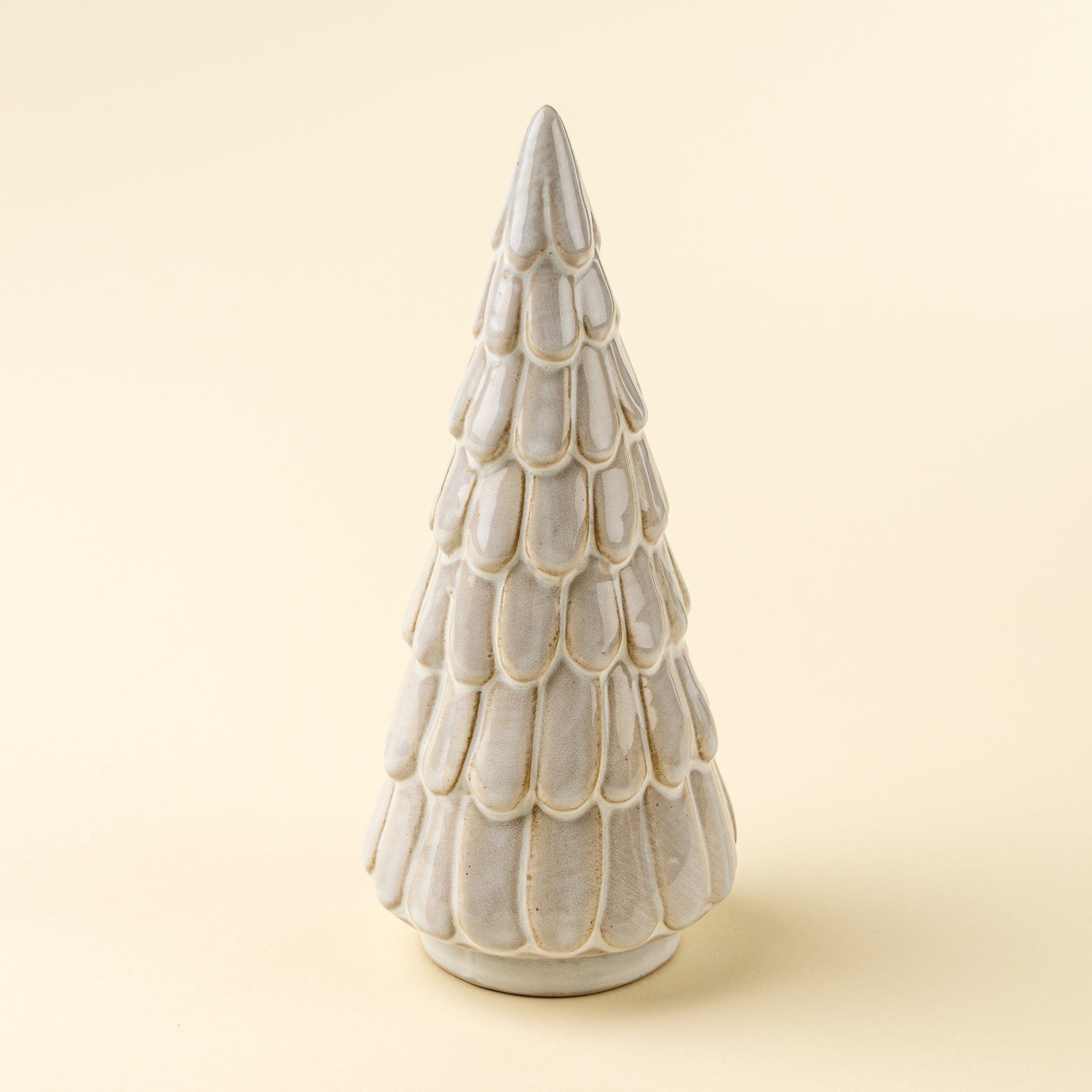 Birch Snowdrift Ceramic Tree on a beige background at Addison West