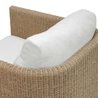Close up of Saylor Outdoor Swivel Lounge Chair on a white background at Addison West