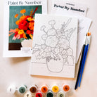 Fall Florals Mini Paint By Number on a white background at Addison West
