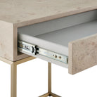 Close up of Pemberley Side Table on a white background at Addison West