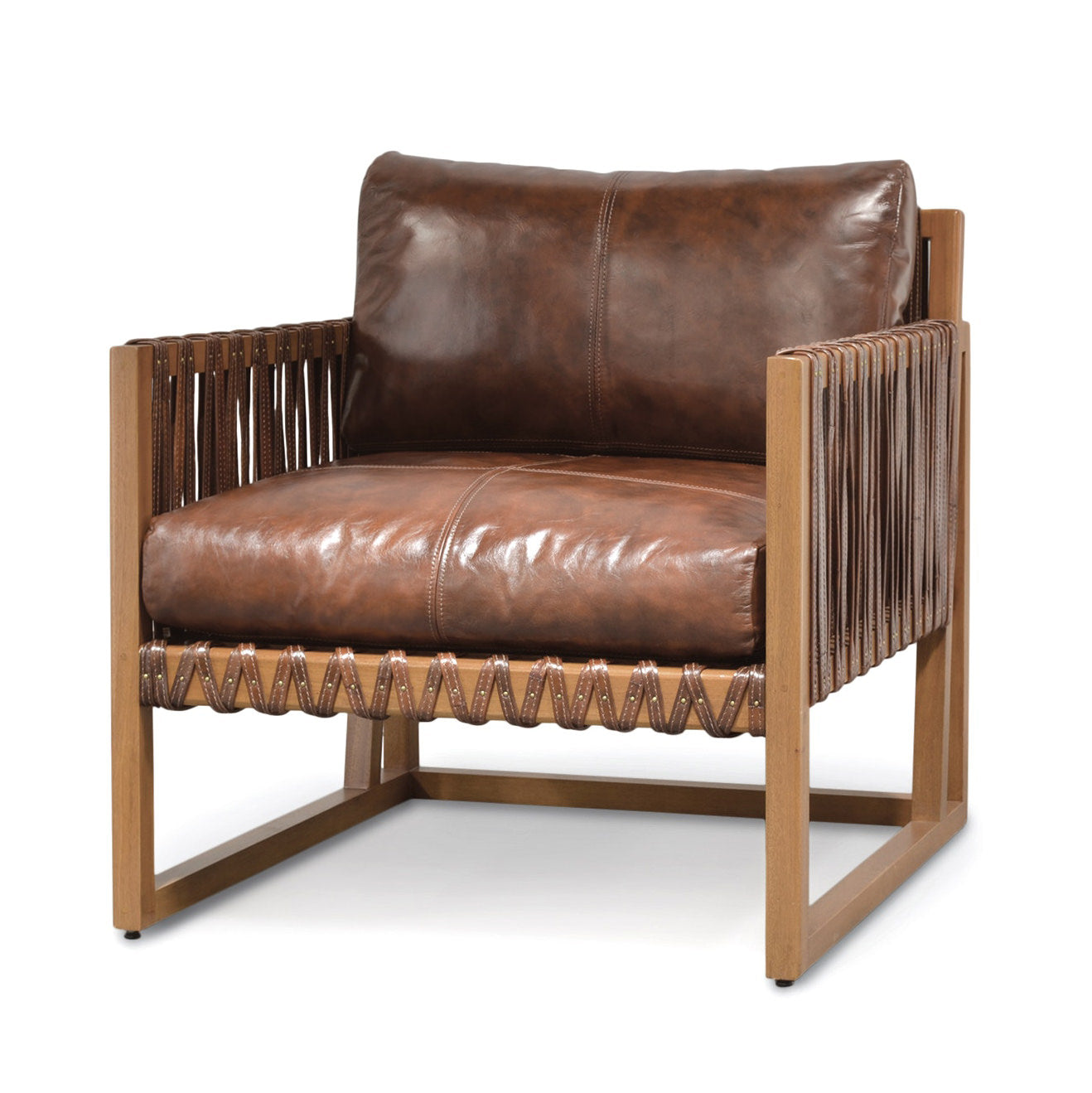 Commodore Lounge Chair on a white background at Addison West