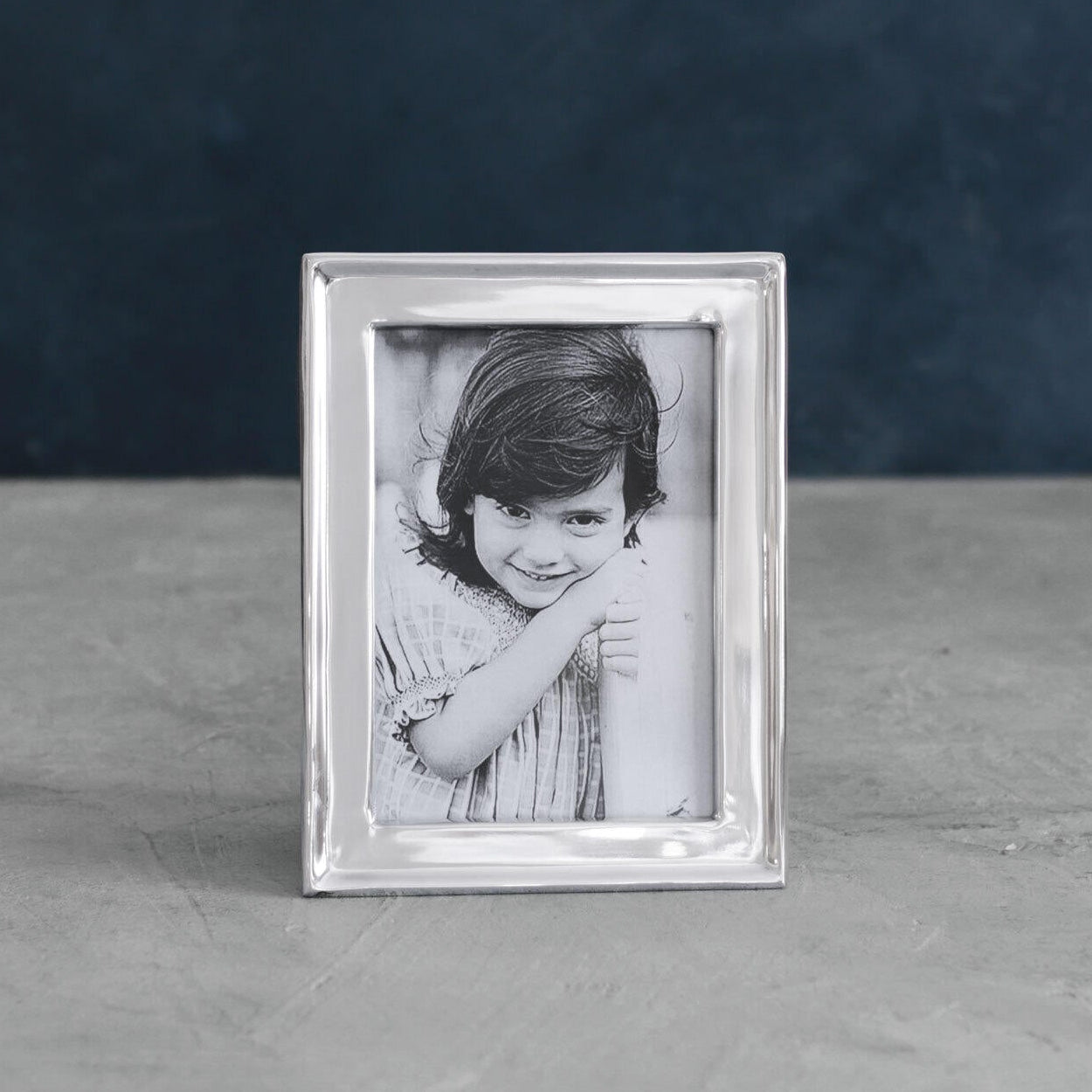 Beatriz Ball GIFTABLES Jason Vertical Picture Frame 5x7 on  table at Addison West